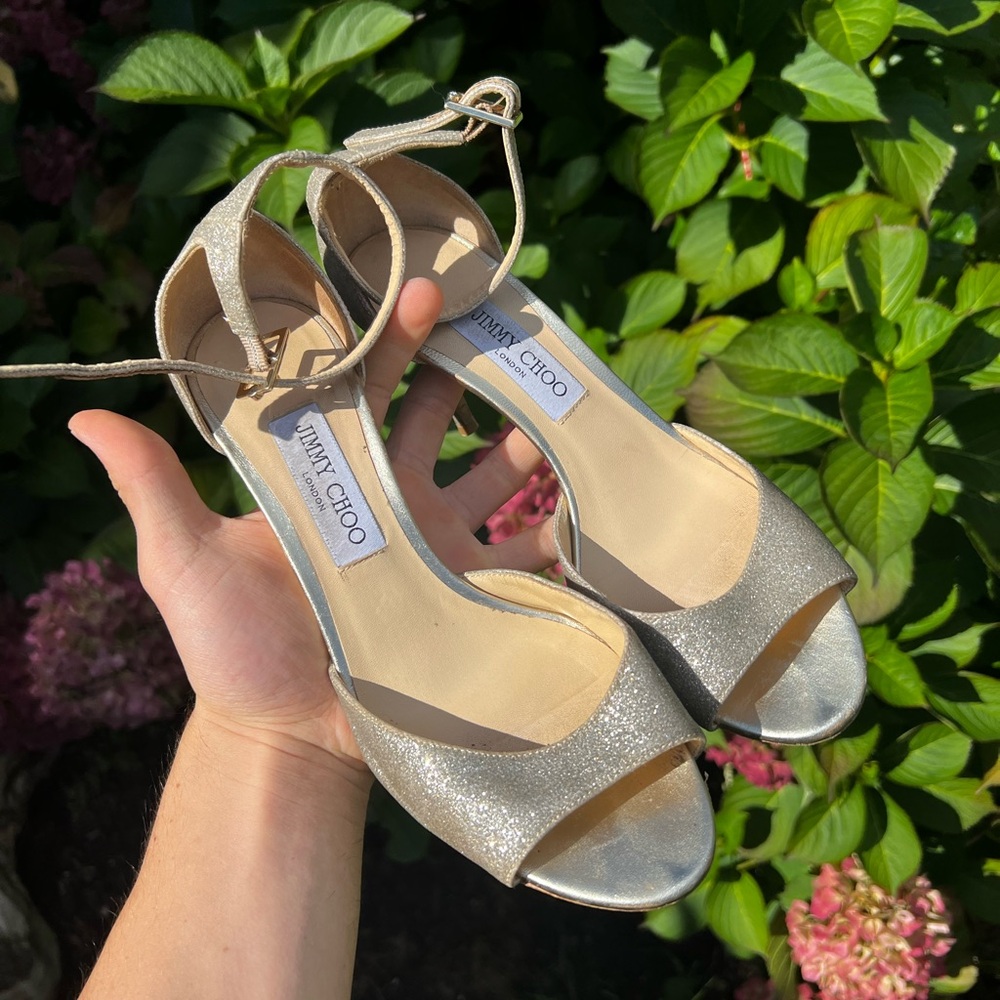 JIMMY CHOO Annie Ankle Strap Sandal sz. 9